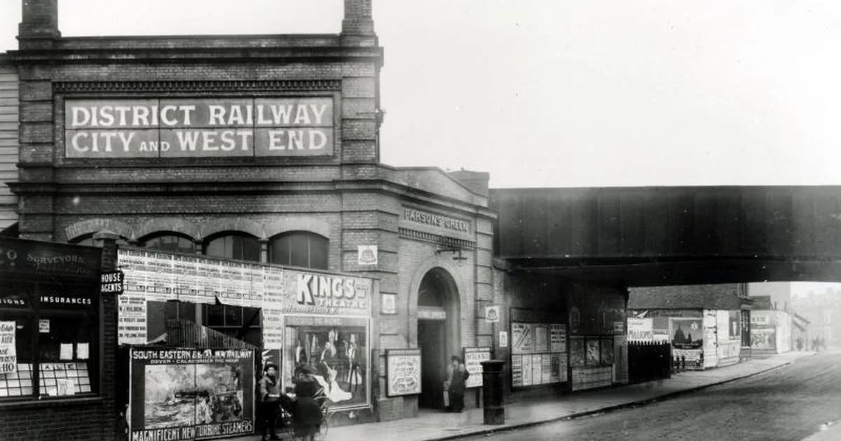 Parsons Green Historical Railway Station and Street Scene